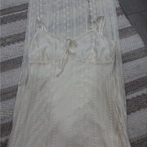 Elegant Cream Lace dress